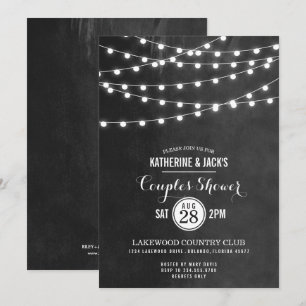 Charcostring Lights Paare Dusche Einladung