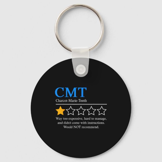 Charcot Marie Tooth Disease Awareness Cmt Not Reco Schlüsselanhänger (Vorderseite)
