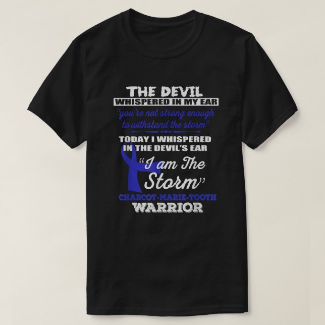 Charcot-Marie-Tooth-Krieger - CMT Awareness T-Shirt (Design vorne)