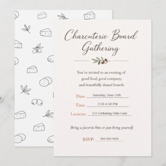 Charcuterie-Board-Sammelparty-Einladung Einladung