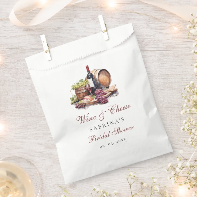 Charcuterie Board Wein & Brautparty Geschenktütchen (Ausgeschnitten)