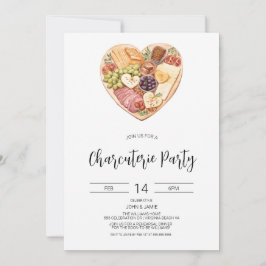 Charcuterie Einladung, Brautparty, Valentinstag Einladung
