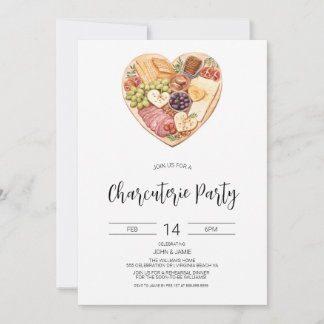 Charcuterie Einladung, Brautparty, Valentinstag Einladung