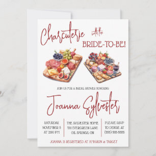 Charcuterie mit der Braut zu sein! Brautparty Einladung