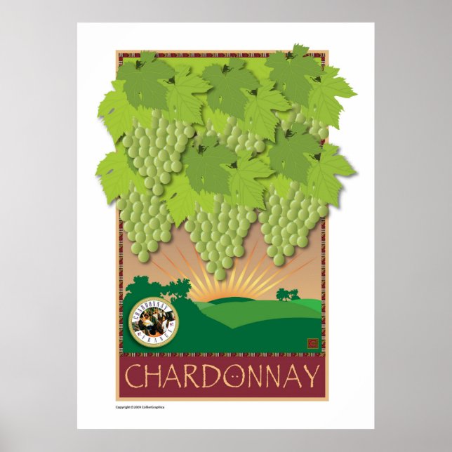 Chardonnay-Print Poster (Vorne)