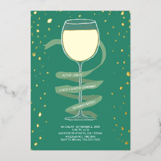 Chardonnay Weinkeller und Weine des Mendrisiotto Folieneinladung