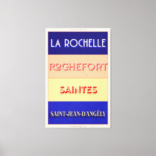 Charente Maritime Art Déco Poster Style Design