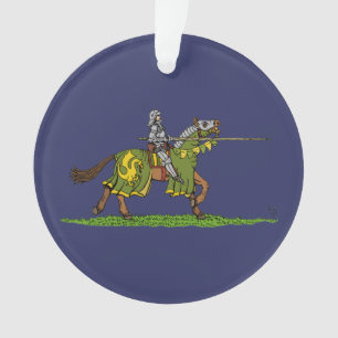 Charge des mittelalterlichen Ritters Ornament