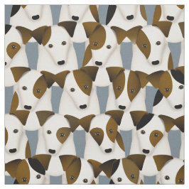 Chargen of Parson Jack Russell Terriers Pattern Stoff