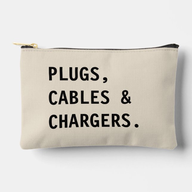 Charger & Cable Organizer,Home Office Travel Pouch Zubehörtasche (Vorderseite)