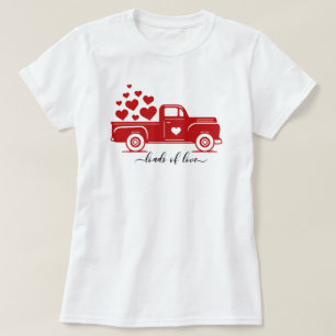 Charges de T-shirt de camion d'amour