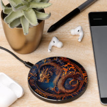 Chargeur sans fil Dragon Abstrait