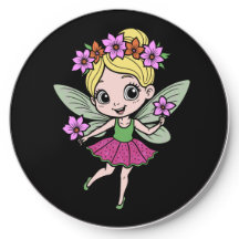 Chargeur sans fil Fée Fleur de Pastèque