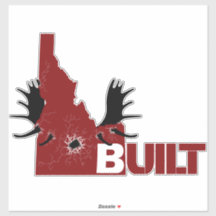 Charging Moose Vinyl Decal