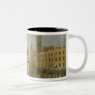 Charing Kreuz, mit der Statue von König Charles I Zweifarbige Tasse