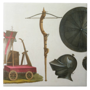 Chariot, Crossbow und Rüstung von Mailand, Fliese