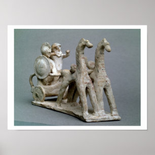 Chariot und Pferde, vom Grab von Prinzessin Nefe Poster