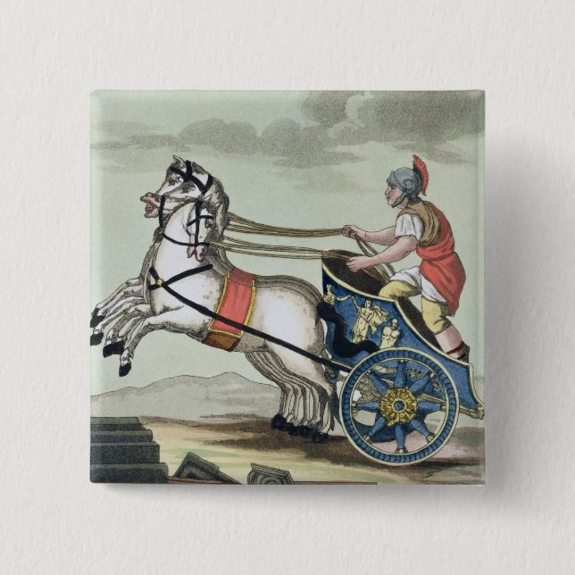 Charioteer, von "L'Antica Rom", 1825 (Farbe Button (Vorderseite)