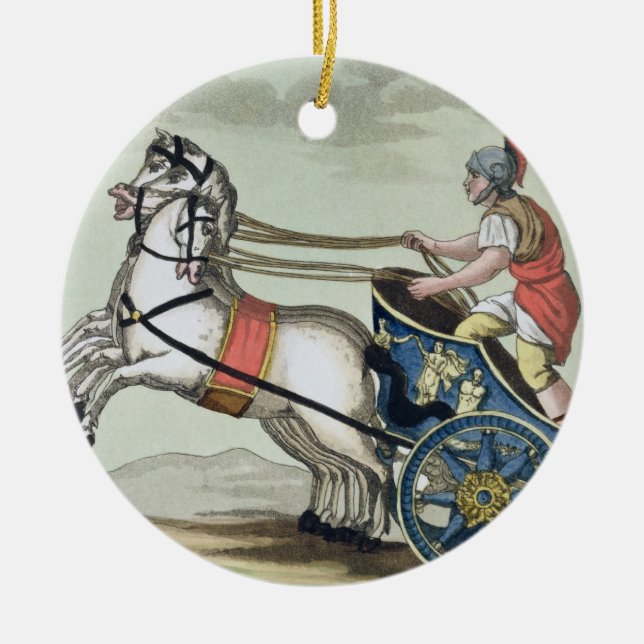 Charioteer, von 'L'Antica Roma', 1825 (farbig bele Keramik Ornament (Vorne)