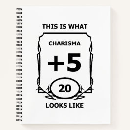 Charisma-Notebook für Dungeons Notizbuch