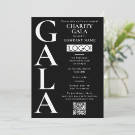 Charity Gala Fundraising Event QR Code Logo Einladung
