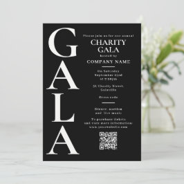 Charity Gala Template Fundraising Event QR Code Einladung