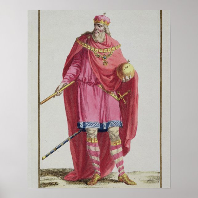 Charlemagne (742-814) von "Receuil des Estampes, Poster (Vorne)