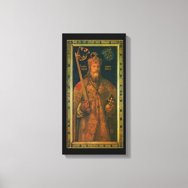 Charlemagne Stretched Canvas Print Leinwanddruck (Vorderseite)