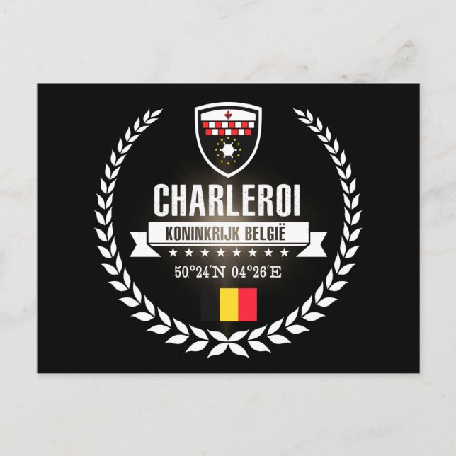 Charleroi Postkarte (Vorderseite)