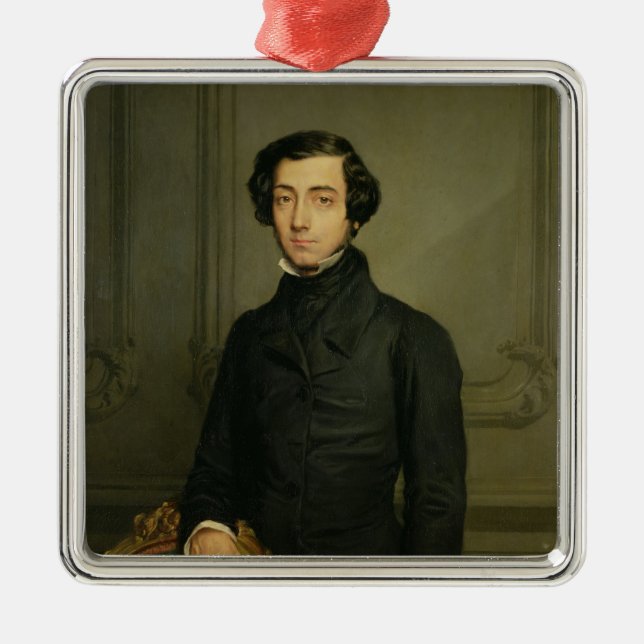 Charles-Alexis-Henri Clerel de Tocqueville 1850 Silbernes Ornament (Vorne)