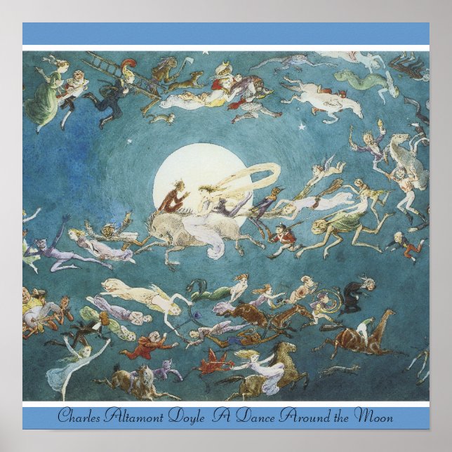 Charles Altamont Doyle Ein Tanz um den Mond Poster (Vorne)