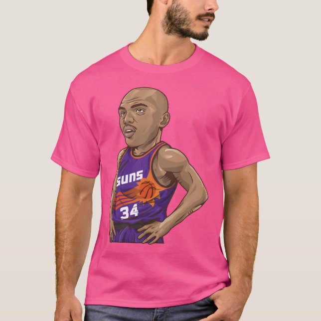 Charles Barkley 34 Art Chibi T-Shirt (Vorderseite)
