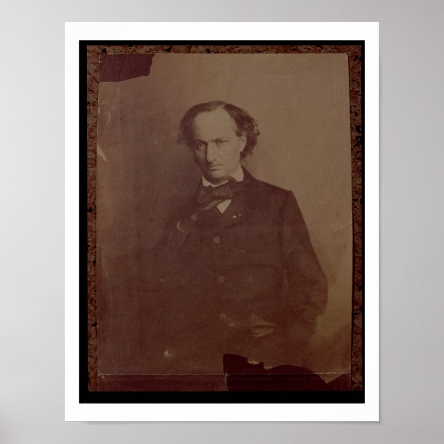 Charles Baudelaire (1820-1867), französischer Dich Poster (Vorne)