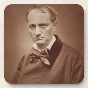Charles Baudelaire (1821-67), französischer Getränkeuntersetzer