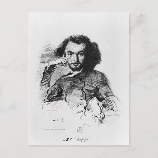 Charles Baudelaire 1844 Postkarte (Vorderseite)