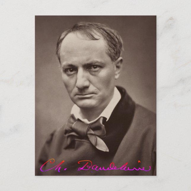 Charles Baudelaire Postkarte (Vorderseite)