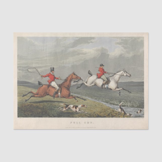 Charles Bentley | Fox Hunting: Full Cry Seidenpapier (Vorderseite)