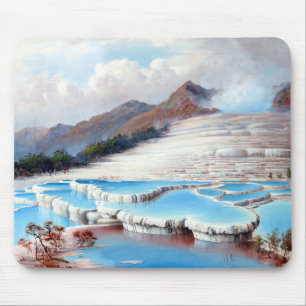Charles Blomfield Weiße Terrassen, Neuseeland Mousepad