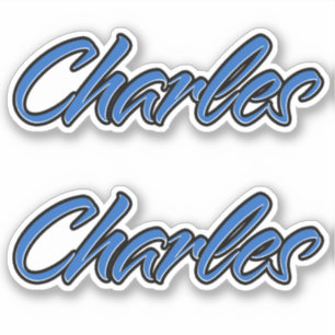 Charles Blue Autocollants