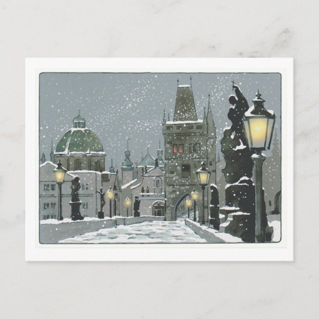 Charles Bridge post card Postkarte (Vorderseite)