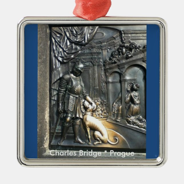 Charles-Brücke Karluv die meiste Prag-Verzierung Ornament Aus Metall (Vorne)