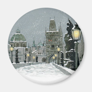Charles-Brücken-Wintermagnet Magnet