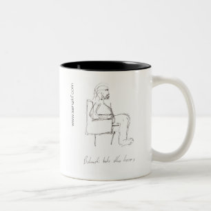 Charles Bukowski 1 Zweifarbige Tasse