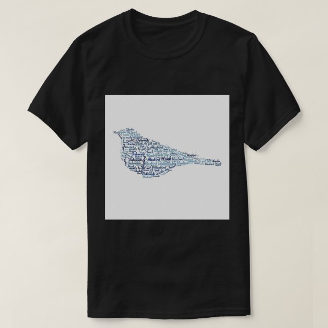 Charles Bukowski Bluebird Quote Acrylic Block.png T-Shirt (Design vorne)