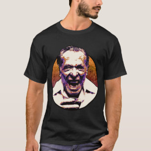 Charles Bukowski Halftone-Punkte T-Shirt