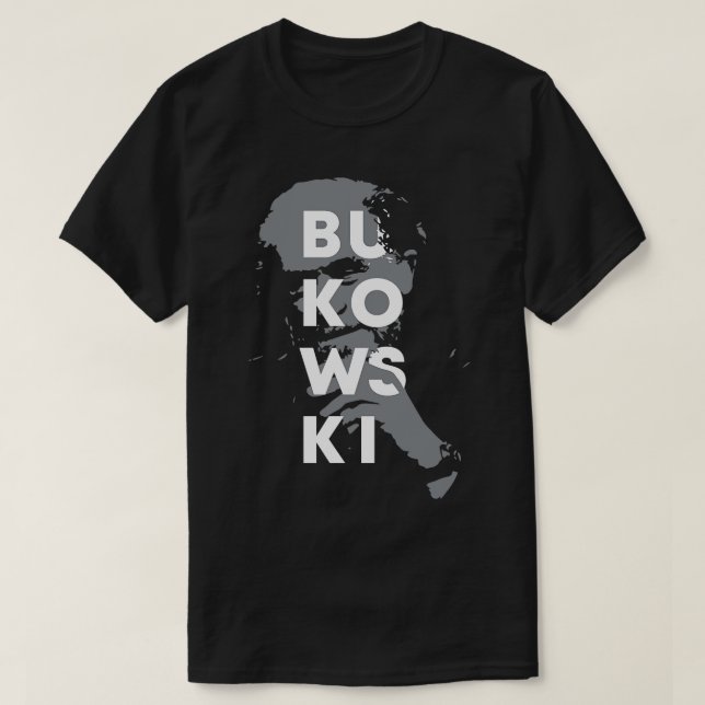Charles Bukowski-Label T-Shirt (Design vorne)