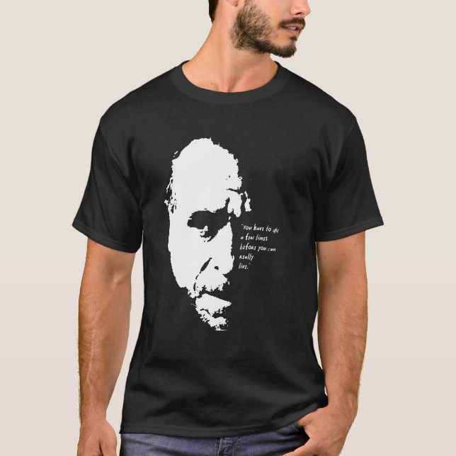 Charles Bukowski Portrait T-Shirt (Vorderseite)