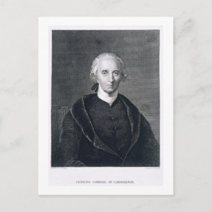 Charles Carroll von Carrollton, eingraviert von As Postkarte