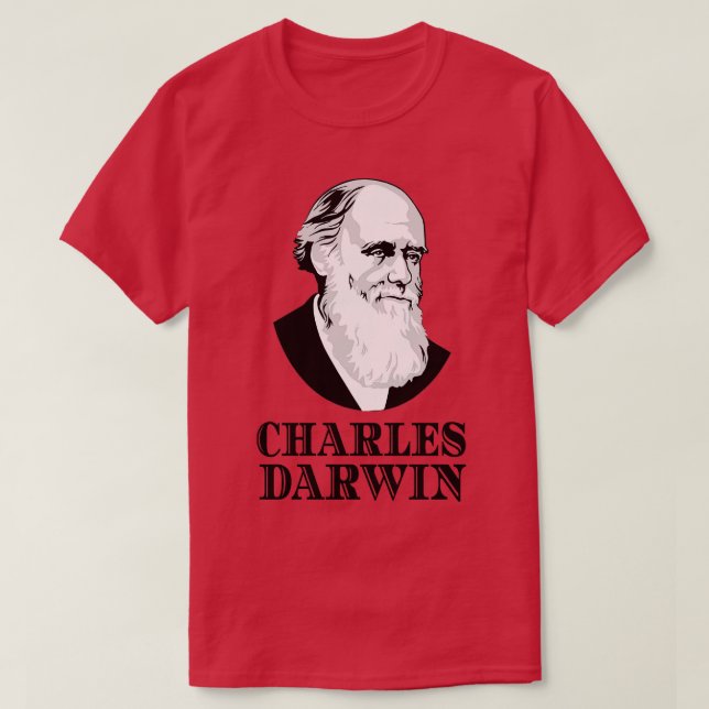 Charles Darwin Evolution Botanist Zoologe T-Shirt (Design vorne)