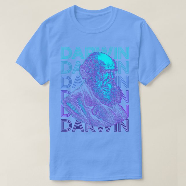 Charles Darwin Evolution Theory Retro Geschenk T-Shirt (Design vorne)